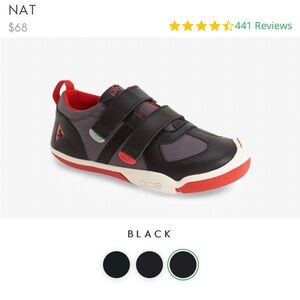 Plae Kids Shoes - Black and Red